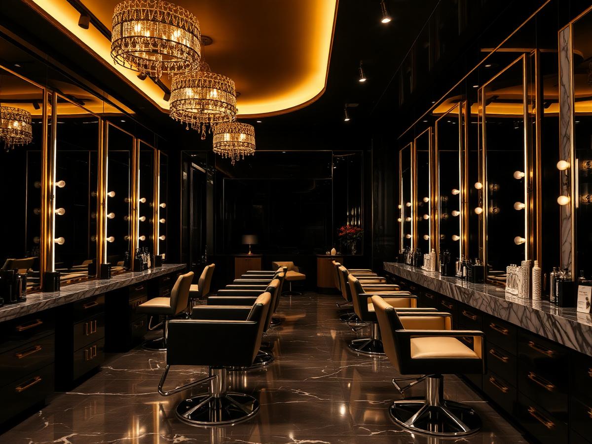 Premium salon interior